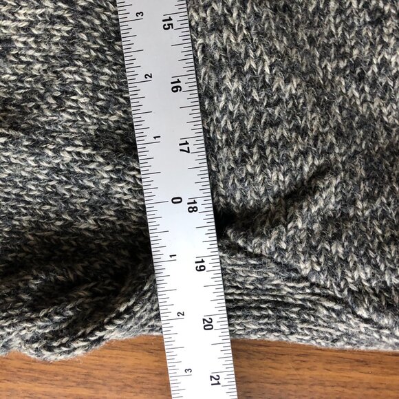 Polo Ralph Lauren Wool  'Sock Monkey' Sweater Small Heather Grey Shawl Collar - Picture 2 of 6